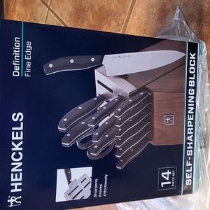 JA Henkels 14 piece self sharpening knives set